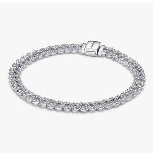 Pandora pave Cuban bracelet